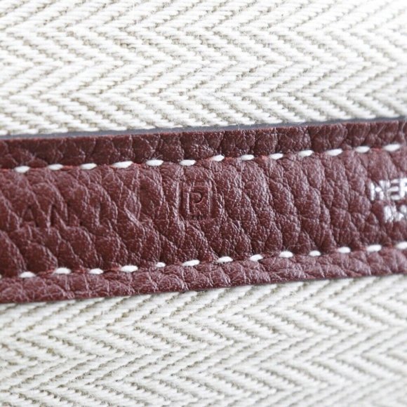 HERMES Garden party PM Tote Bag Rouge ash Red Negonda - Picture 13 of 16